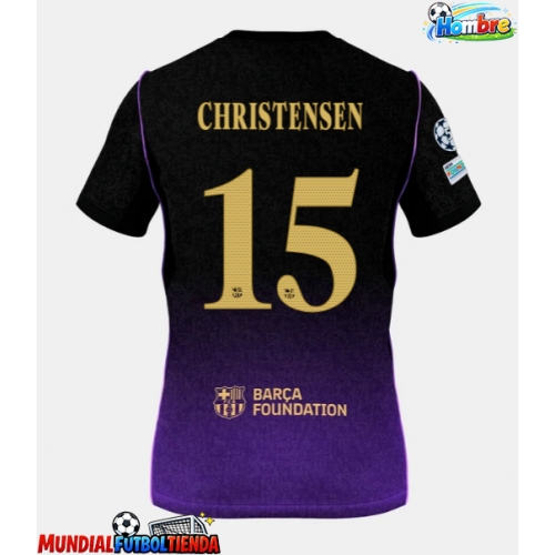 Camiseta Barcelona Andreas Christensen #15 Segunda Equipación Replica 2026-27 mangas cortas